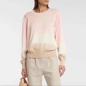 Veronica Beard‎ Nikasha Tie-Dye Cotton Sweater Small S Ombré Crew Casual